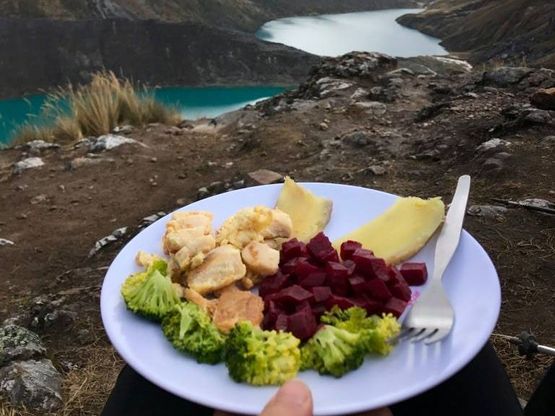 Peruvian camp food